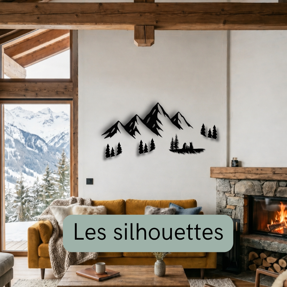 Les silhouettes murales en bois