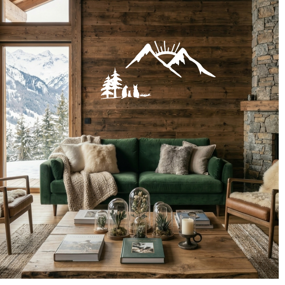 Silhouette de paysage sur mesure