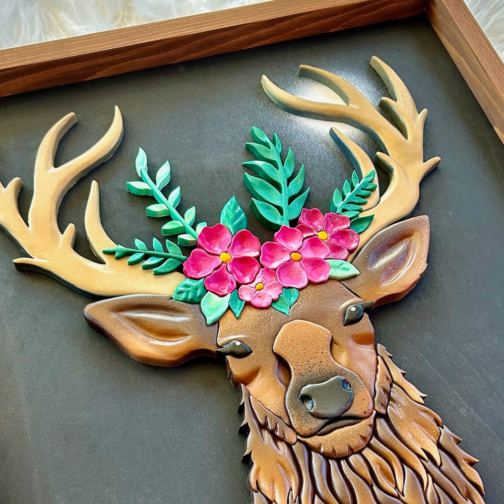 Cerf fleuri