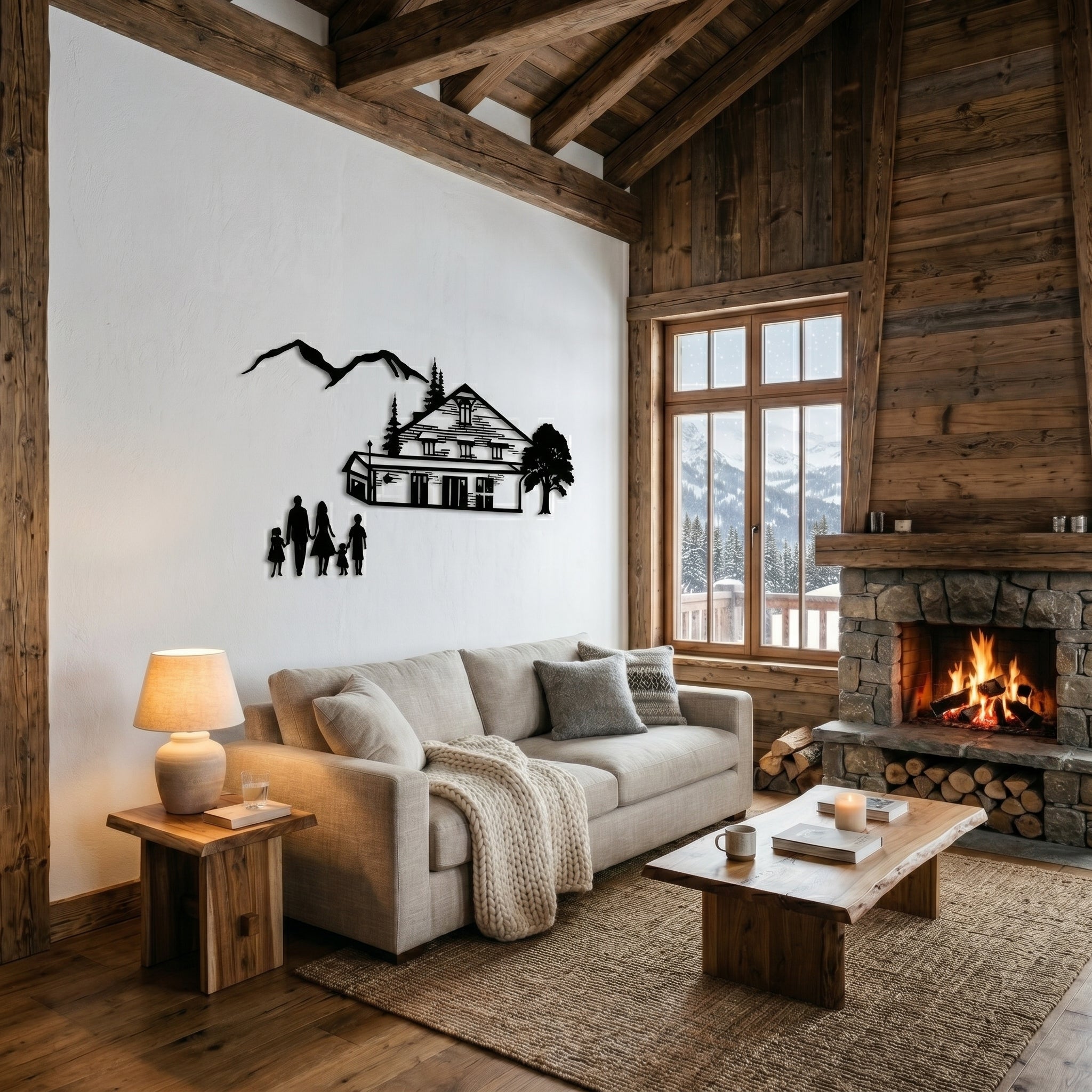 Silhouette de paysage sur mesure