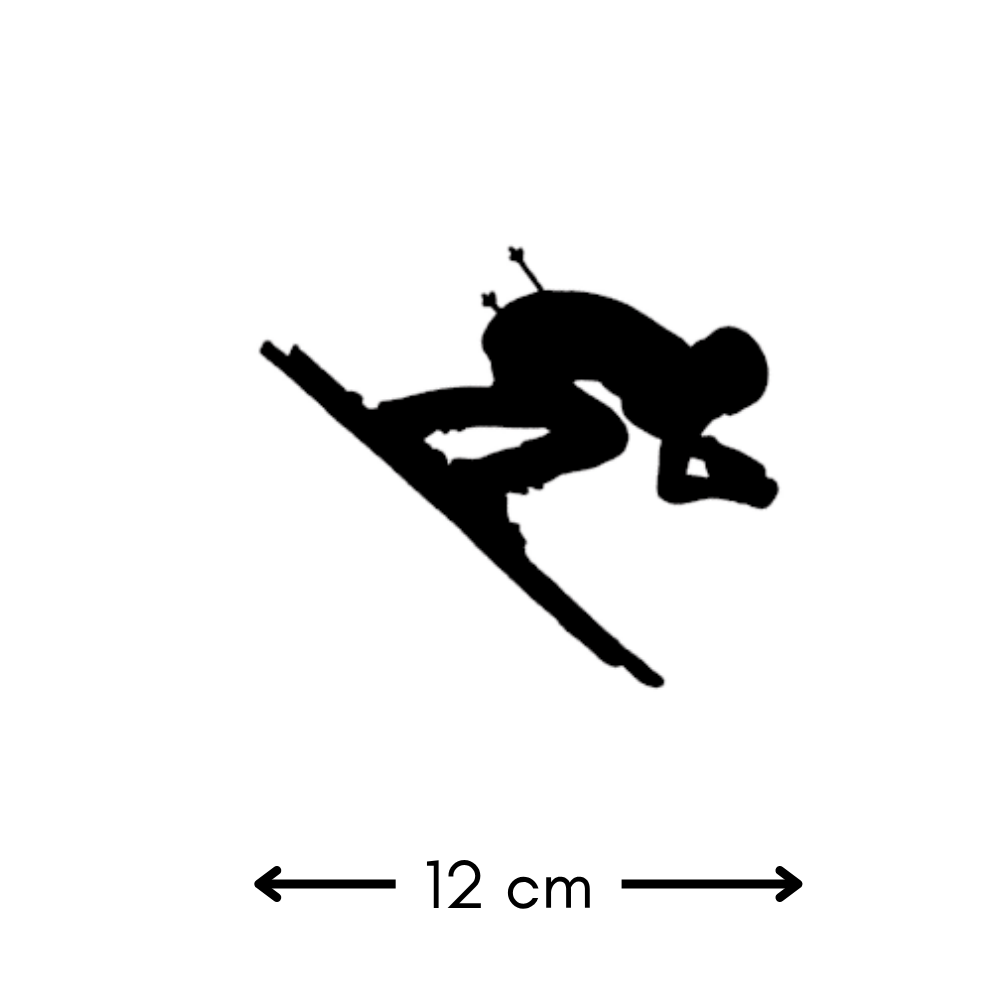 Silhouette skieur alpin