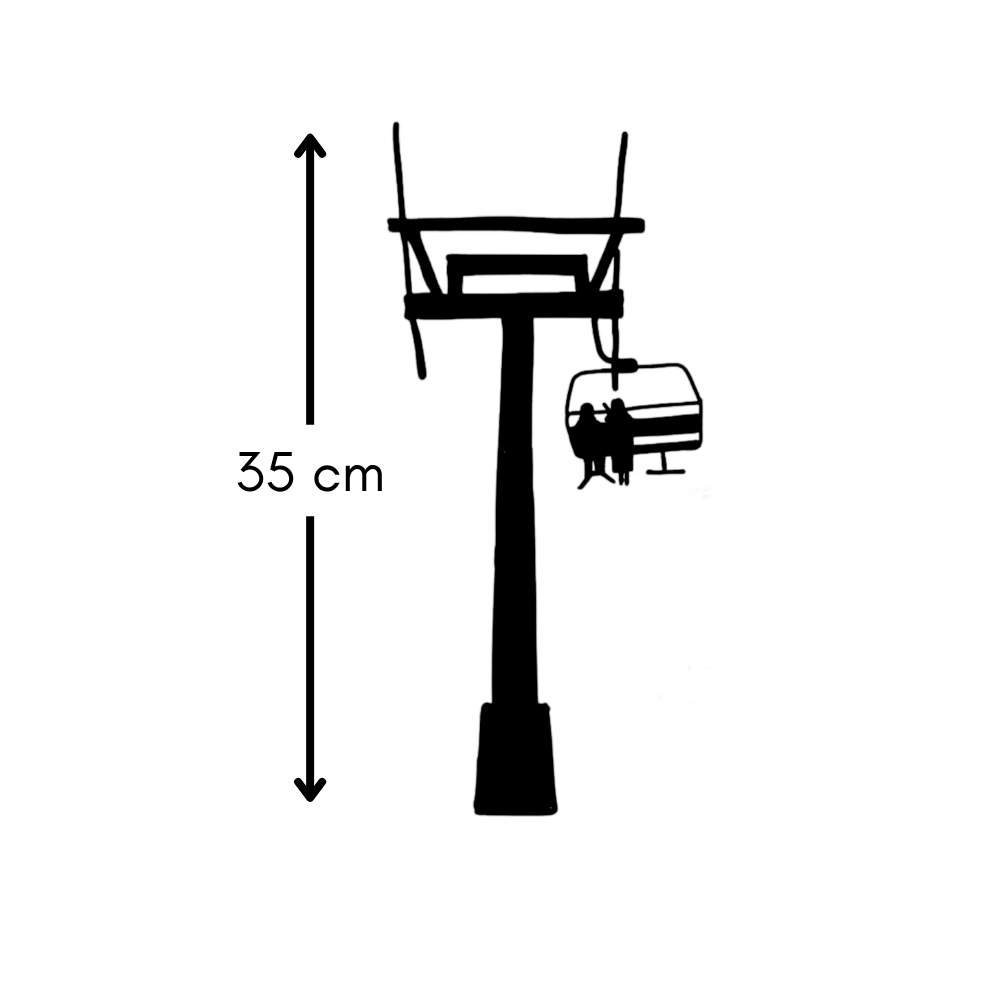 Silhouette pylone télésiège