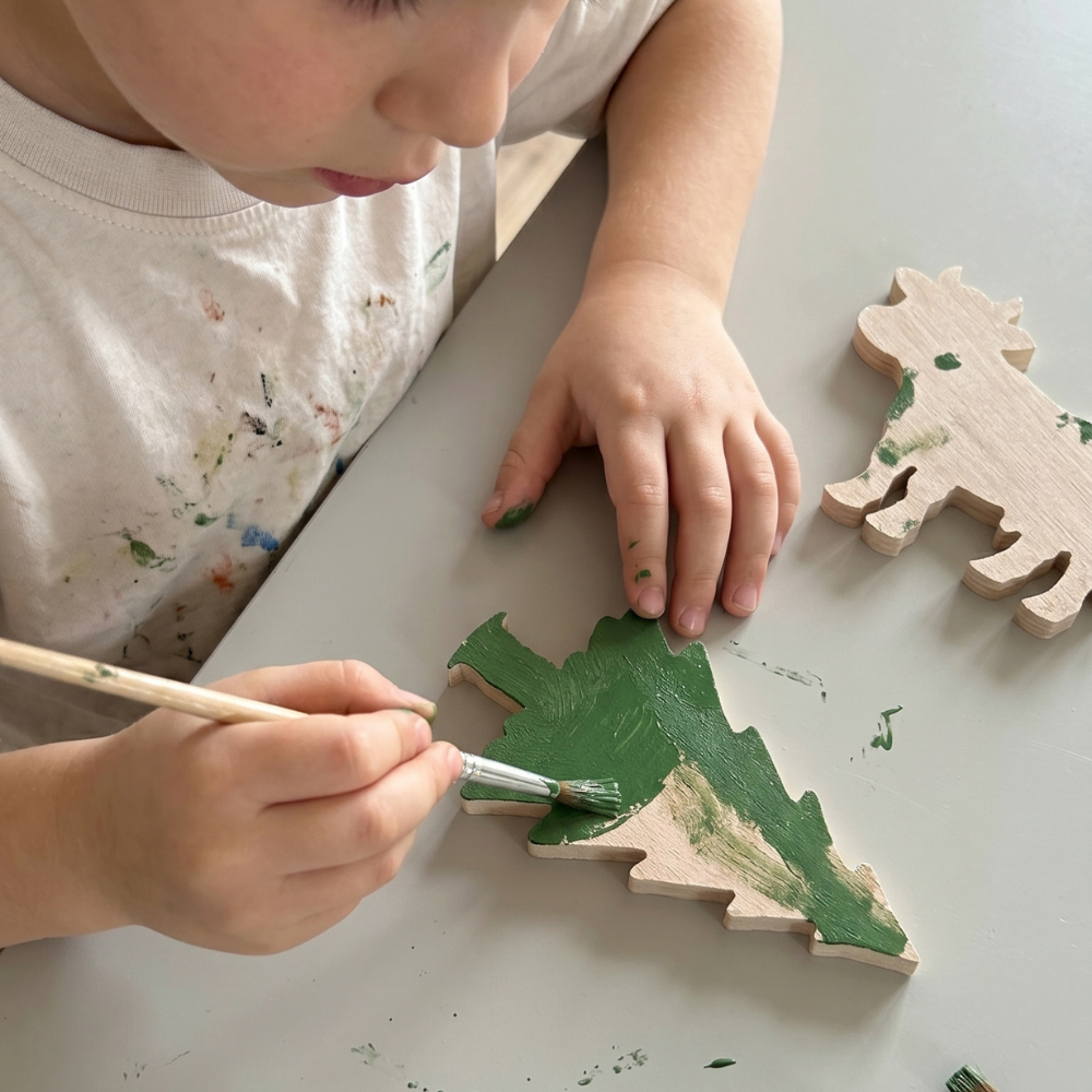 Kit décoration murale enfant tracteur et vaches à peindre (DIY)