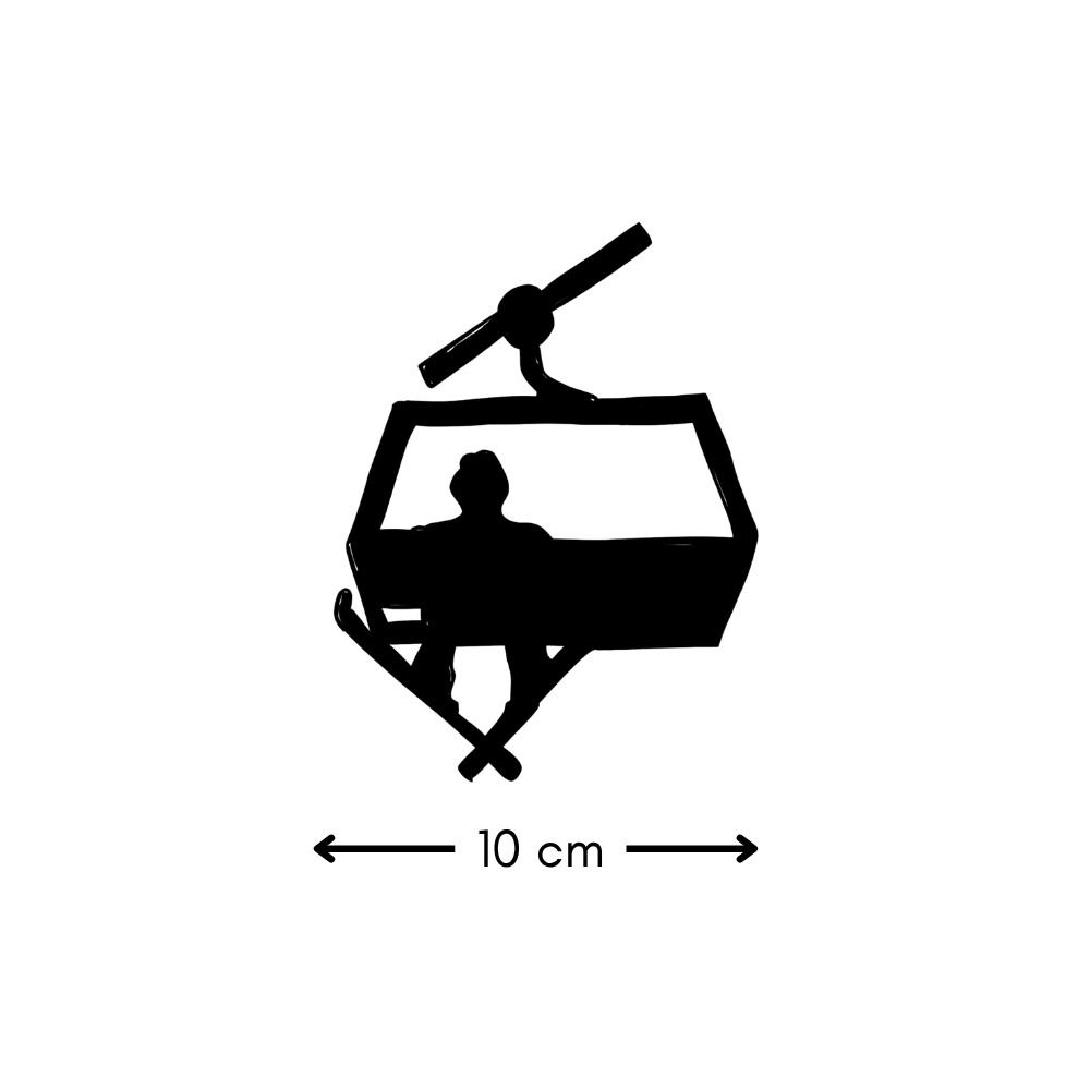 Silhouette télésiège